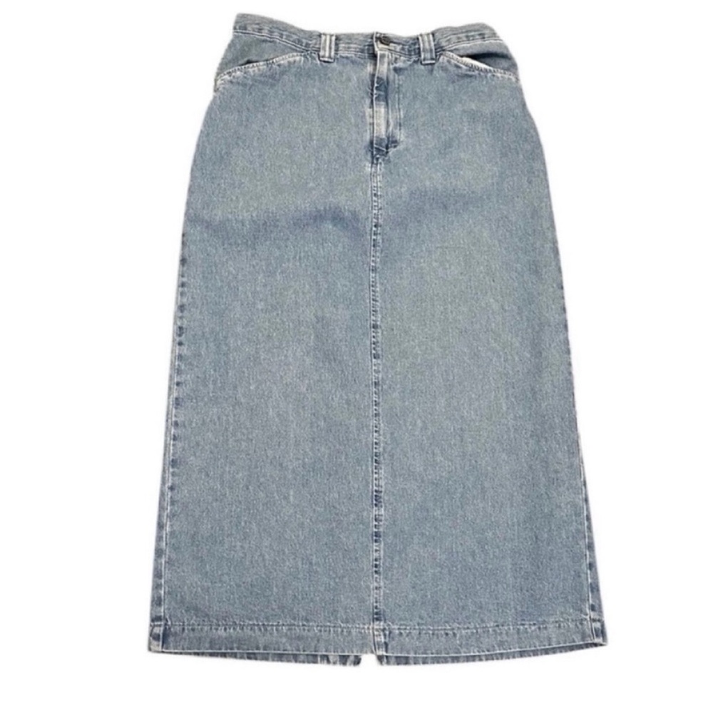 🦋 Blue Denim RIDERS CASUAL Skirt - Size 12
